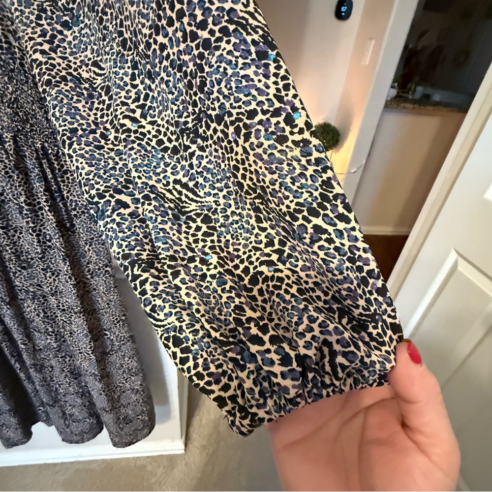XXL Mock neck maxi dress with cheetah print - Free Press. - Picture 12 of 14
